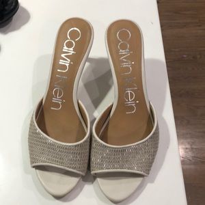 Calvin Klein heels size 8 excellent condition Prom